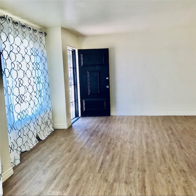 interior space featuring light wood-type flooring