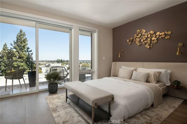 380 Cordova St Unit 506, Pasadena, CA 91101 - bedroom with wood finished floors and access to outside