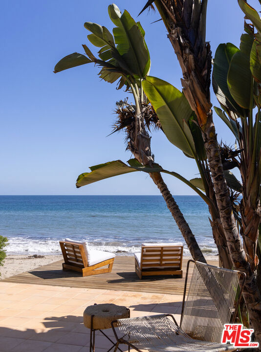 water view with a view of the beach