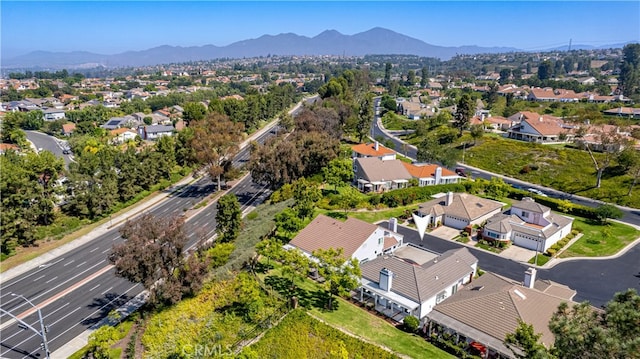 aerial view featuring a mountain view