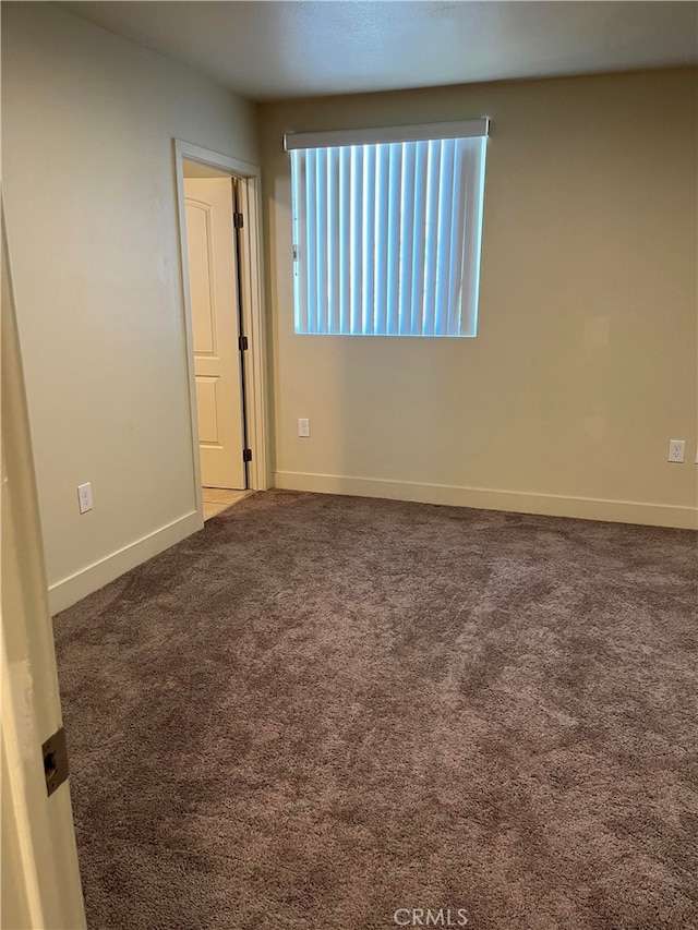 view of carpeted empty room