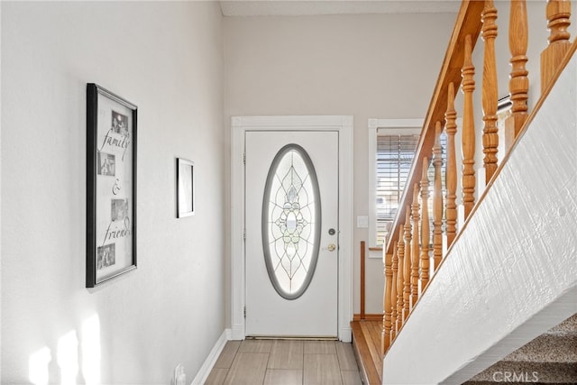 view of foyer entrance