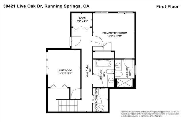 30421 Live Oak Dr, Running Springs, CA 92382 - plan