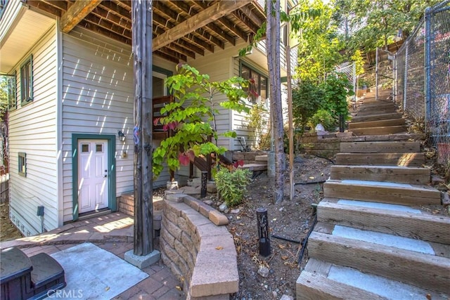 30421 Live Oak Dr, Running Springs, CA 92382 - exterior space with stairs