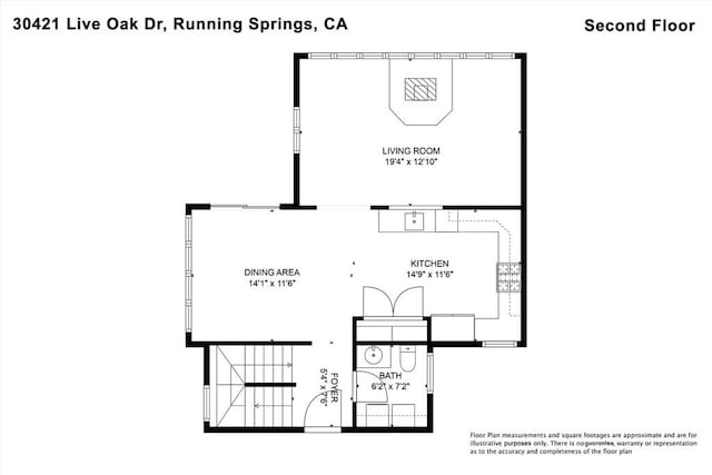 30421 Live Oak Dr, Running Springs, CA 92382 - view of layout