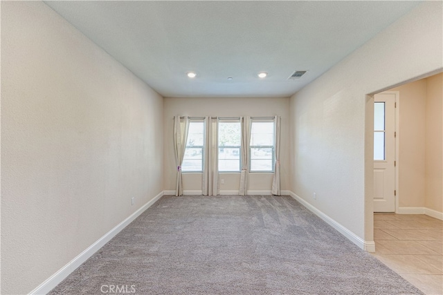 empty room with light carpet