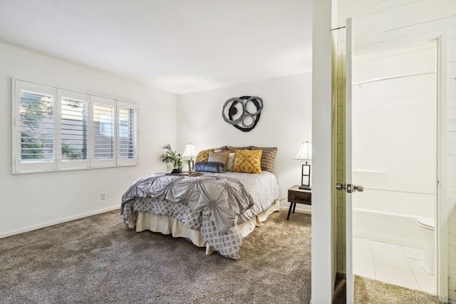 bedroom featuring carpet flooring