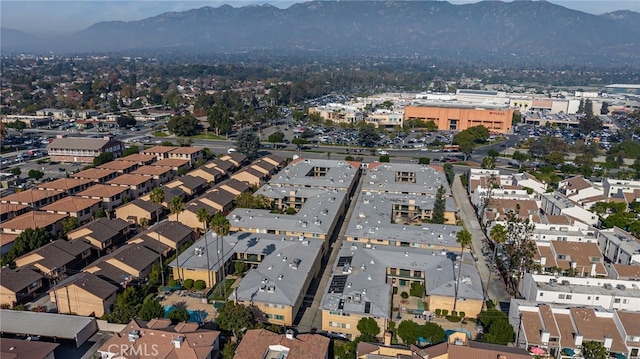 aerial view featuring a mountain view