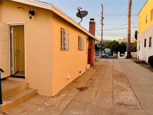 view of home's exterior featuring a patio