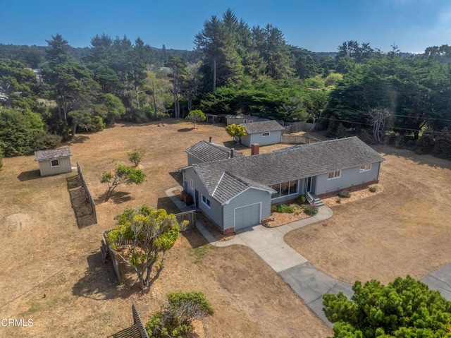 birds eye view of property