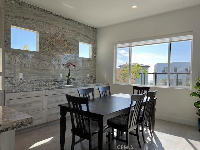 view of dining room