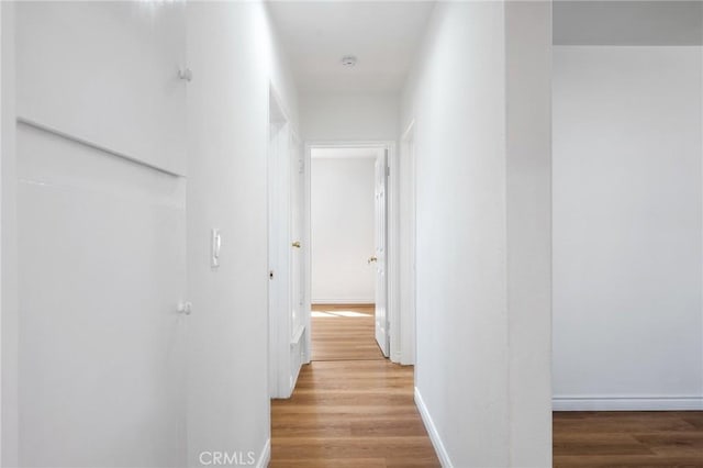 hall featuring hardwood / wood-style floors