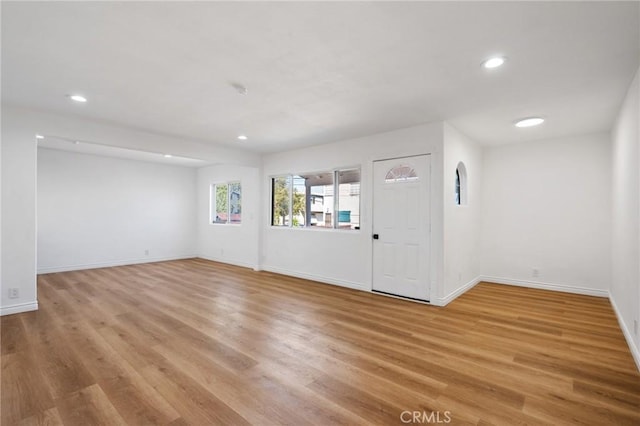 entryway featuring light wood-type flooring