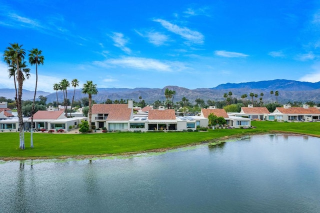 property view of water with a mountain view