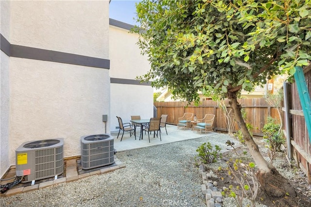 view of patio / terrace featuring cooling unit