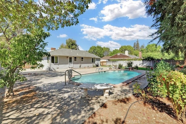 view of pool with a patio area