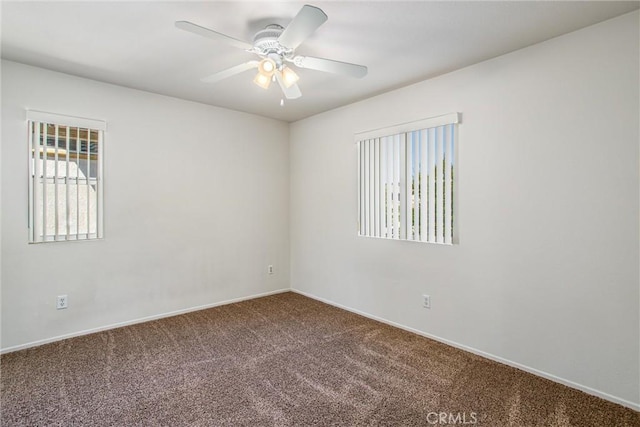 35375 Trevino Trl, Beaumont, CA 92223 - carpeted spare room featuring a ceiling fan and baseboards