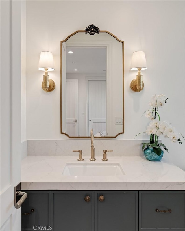 bathroom with vanity