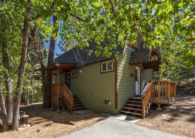 view of front of home