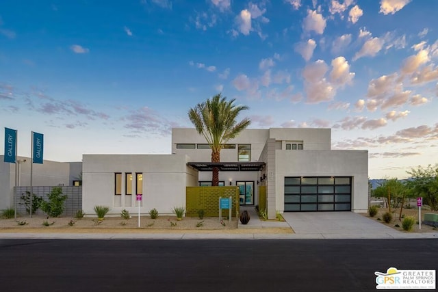 modern home with a garage