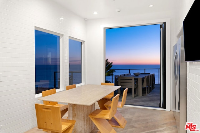 view of dining room