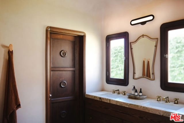 bathroom with vanity