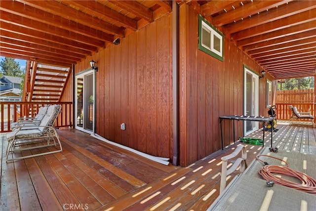 view of deck