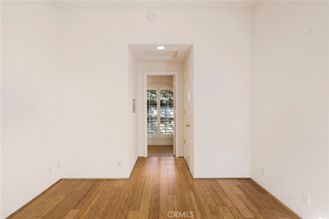 interior space with light wood-type flooring