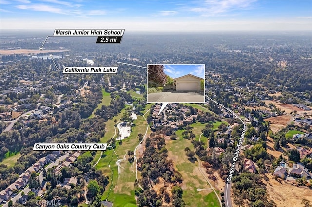 3185 Via Casita Pl, Chico, CA 95928 - view of property location with a local golf course and nearby suburban area