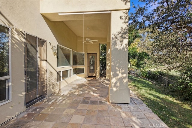 3185 Via Casita Pl, Chico, CA 95928 - view of patio with a ceiling fan