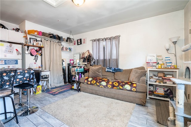 interior space featuring light hardwood / wood-style floors