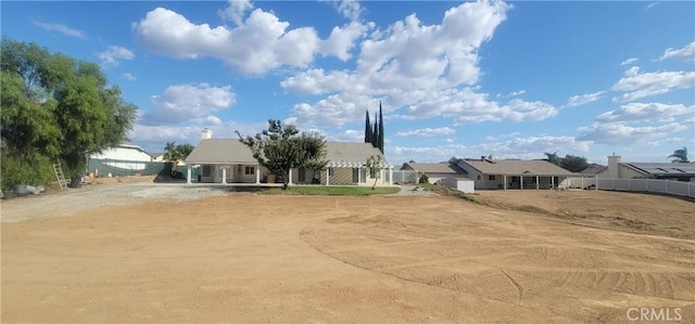 view of front of home