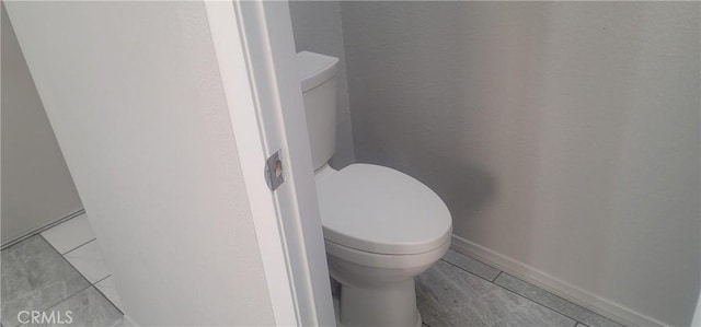 bathroom featuring toilet