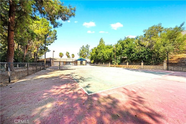 view of tennis court