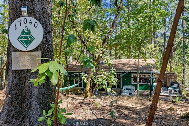 17040 Edgewood Way, Cobb, CA 95461 - back of property featuring a wooden deck