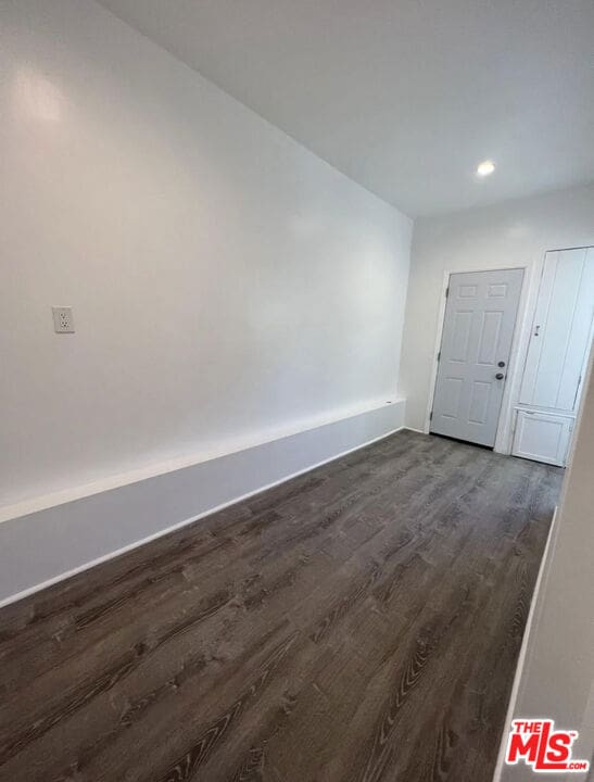 interior space featuring dark hardwood / wood-style flooring