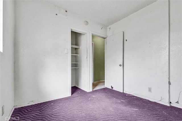 unfurnished bedroom featuring carpet flooring