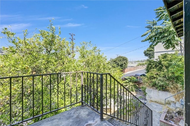 view of balcony