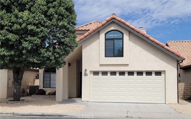 view of front of home featuring central AC