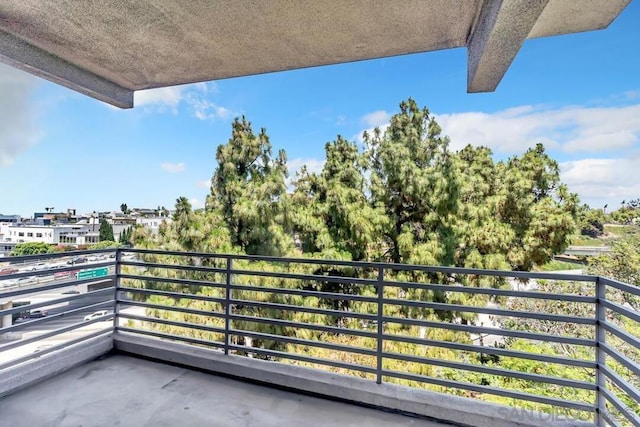 view of balcony