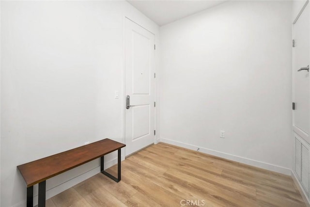 interior space with light wood-type flooring