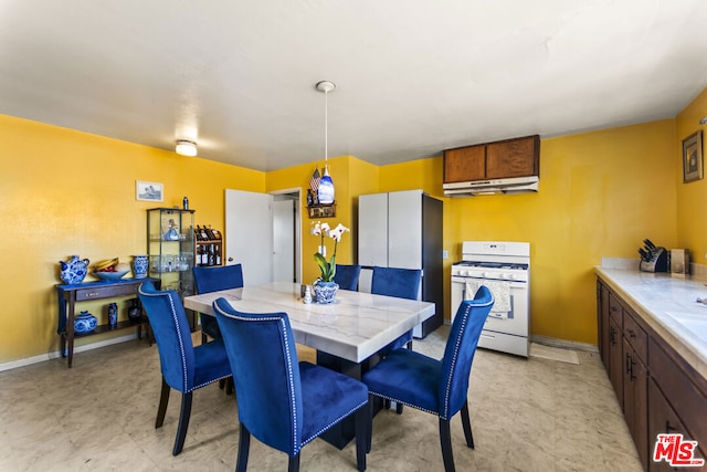 view of dining area