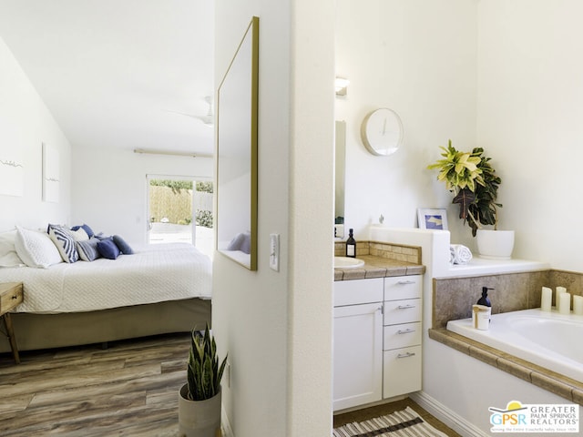 bedroom featuring hardwood / wood-style flooring