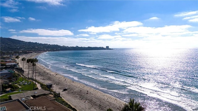 property view of water with a view of the beach