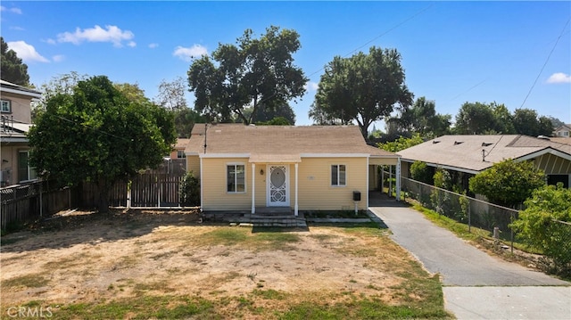 view of front of house