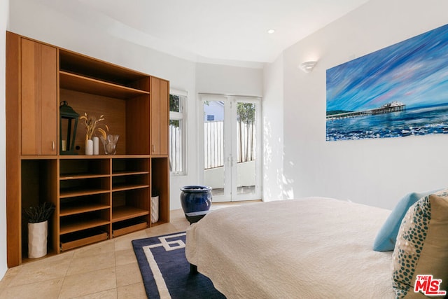 view of tiled bedroom