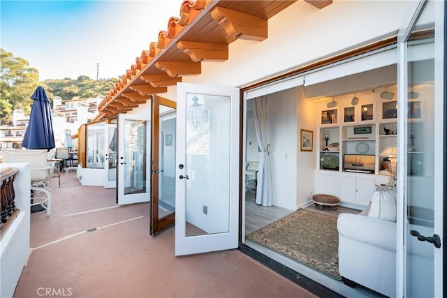 42 Camino De Flores Unit 60, Avalon, CA 90704 - view of patio with french doors