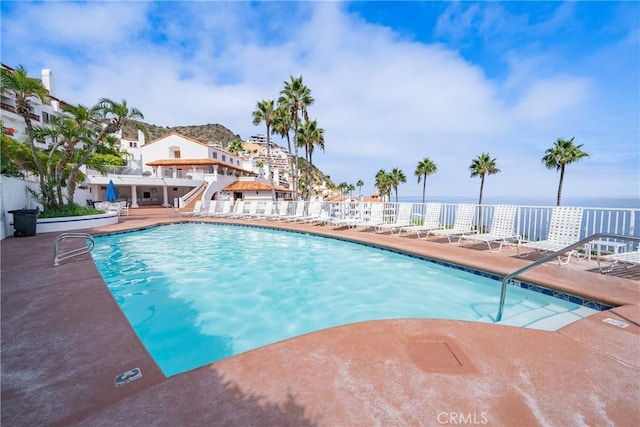 42 Camino De Flores Unit 60, Avalon, CA 90704 - community pool featuring a patio and a water view