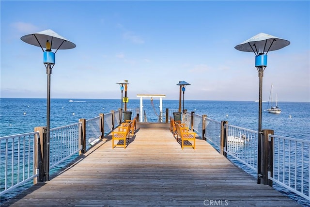 42 Camino De Flores Unit 60, Avalon, CA 90704 - view of dock with a water view and boat lift