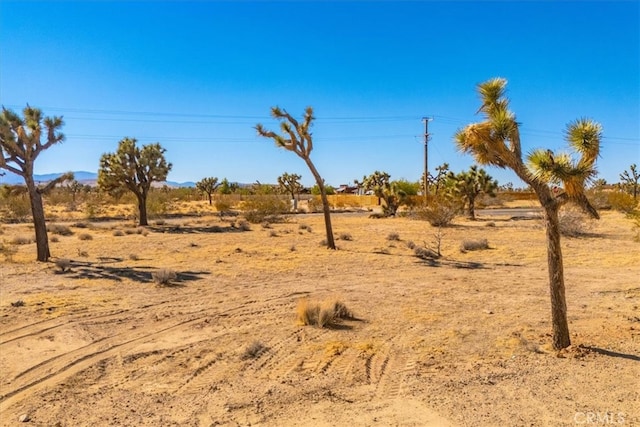 exterior space with a rural view